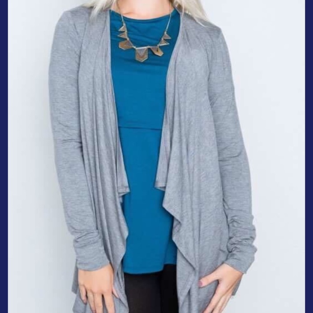 Alyeska cardigan (heather grey)